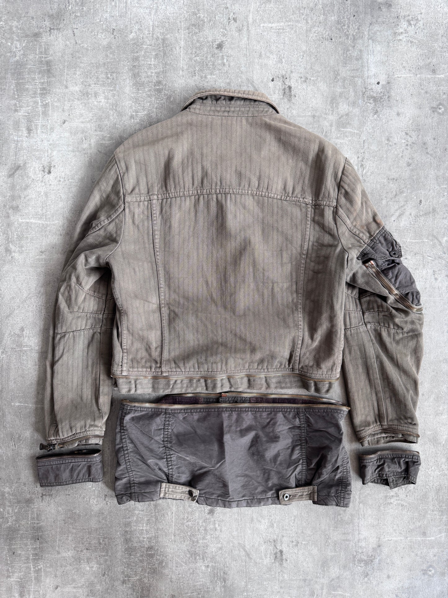 S/S 2003 Dolce & Gabbana Split Multi Zip Modular Utility Jacket