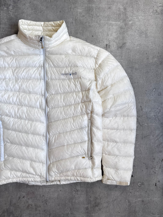 Montbell Cream Lightweight Down Puffer Jacket