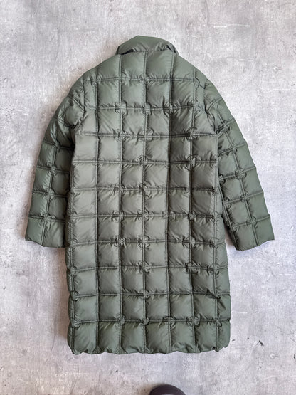 Moncler Grid Down Khaki Green Puffer Jacket
