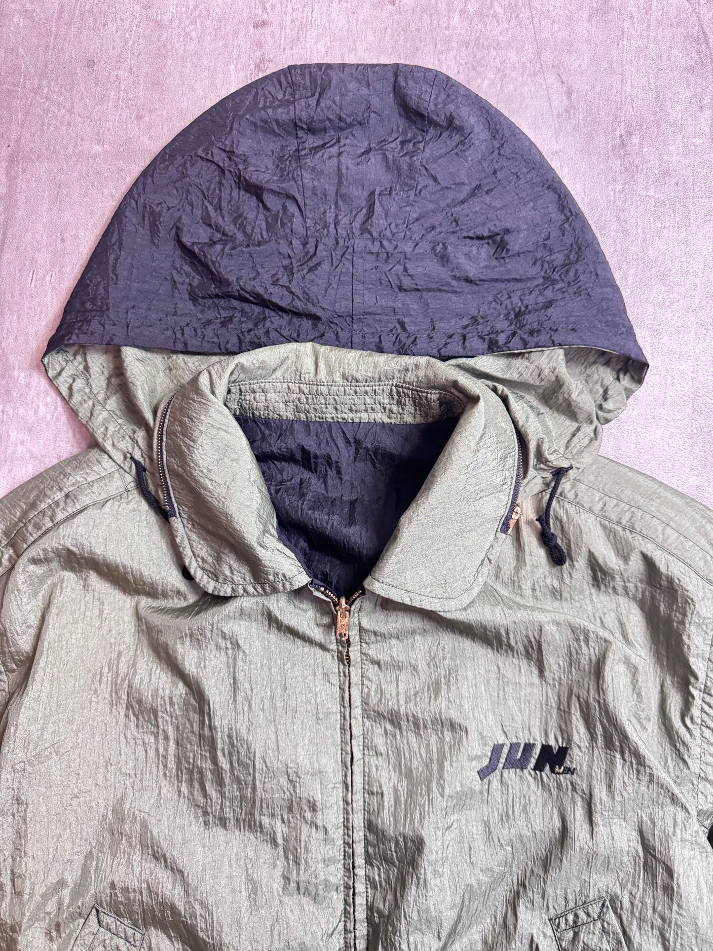 Jun Men Japanese Reversible Crinkle M-A2 Bomber Jacket