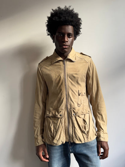 S/S 2004 Prada Beige Suede Hunting Jacket (SOLD AS SEEN)