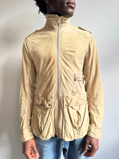 S/S 2004 Prada Beige Suede Hunting Jacket (SOLD AS SEEN)