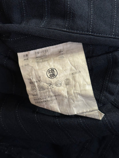 1998 Comme Des Garcons Black Wool Over Coat