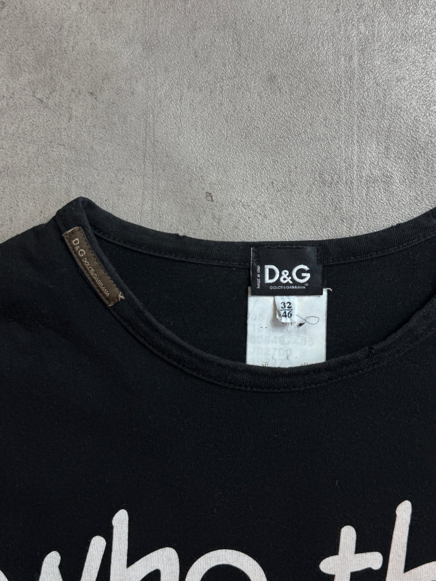 D&G "Who The F*CK Is D&G" Graphic Tee