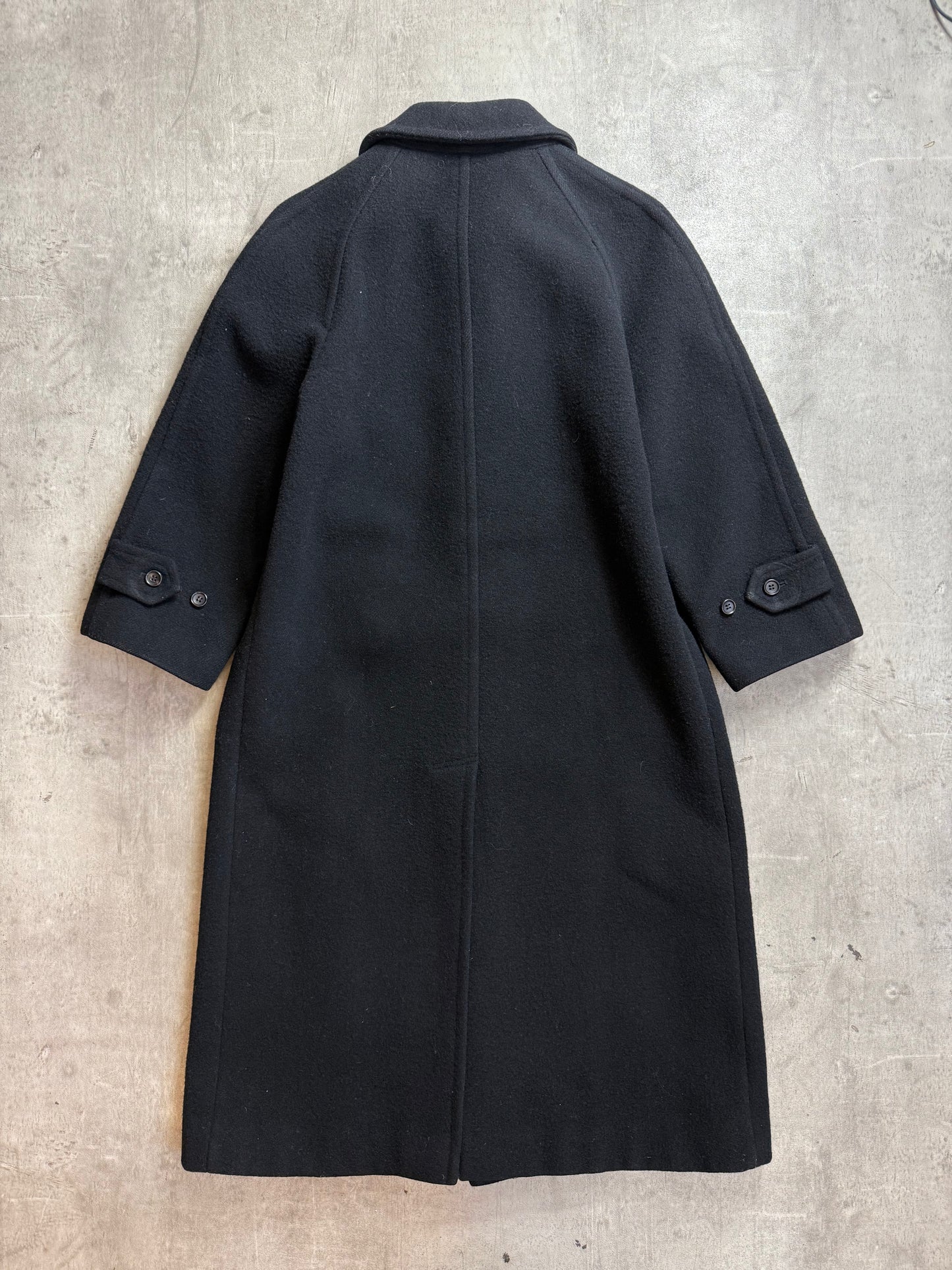 1998 Comme Des Garcons Black Wool Over Coat