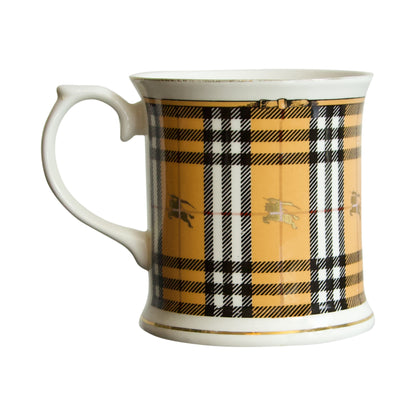 Burberry Beige Nova Check China Mug (Set of 4)