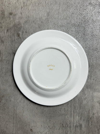 Gucci White and Gold Porcelain Ashtray