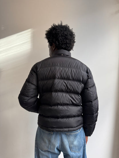 2017 Prada Plaque Logo Black Down Puffer Jacket