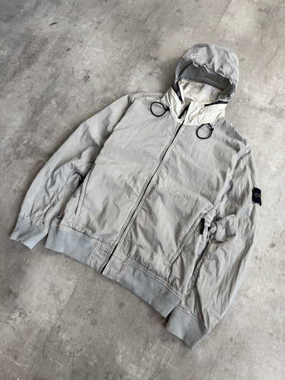 S/S2016 Stone Island Silver Nylon Metal Tyvek Shield Jacket
