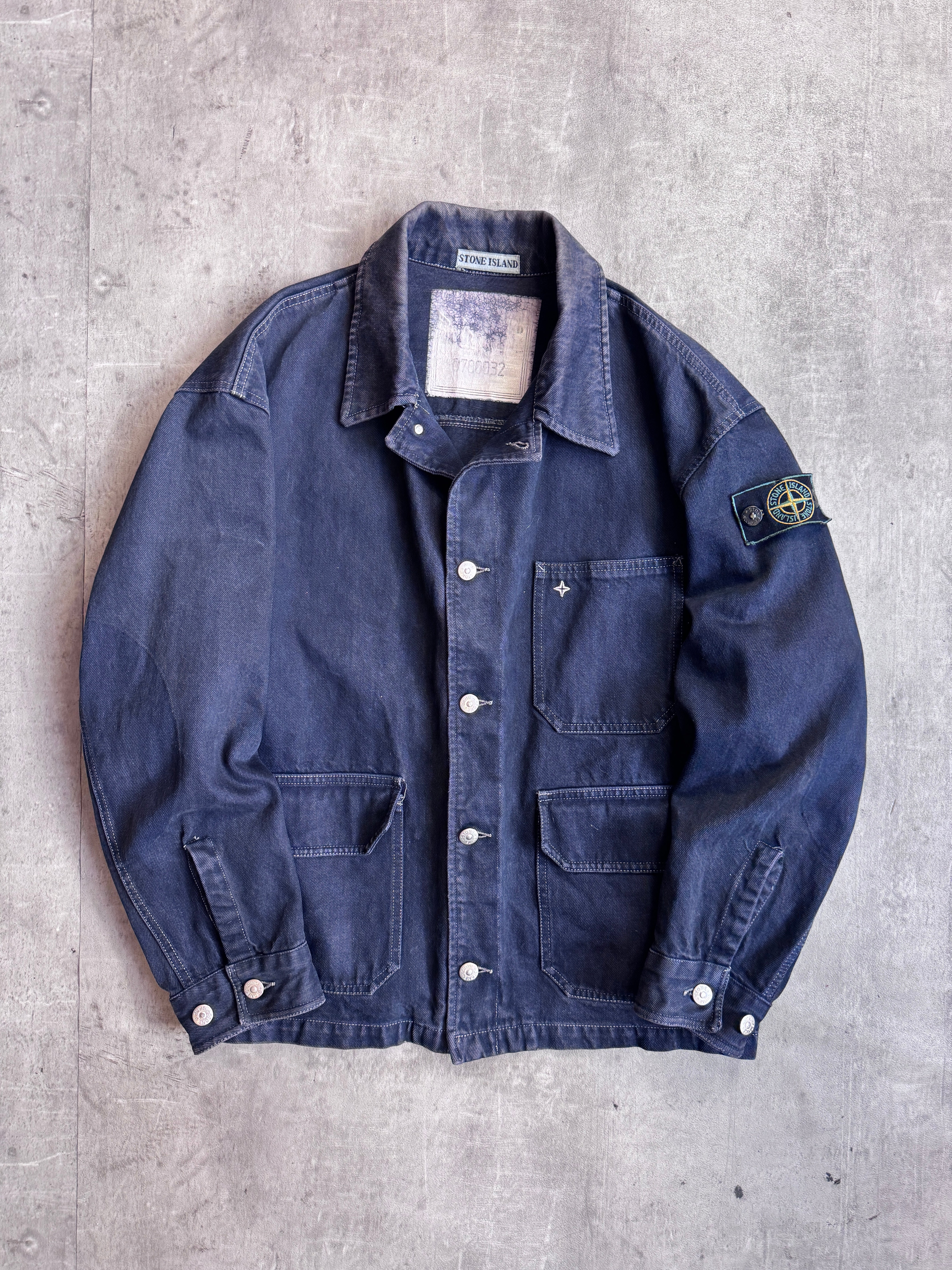 1986-87 Rare Stone Island Denim Carpenter Jacket – Vintage