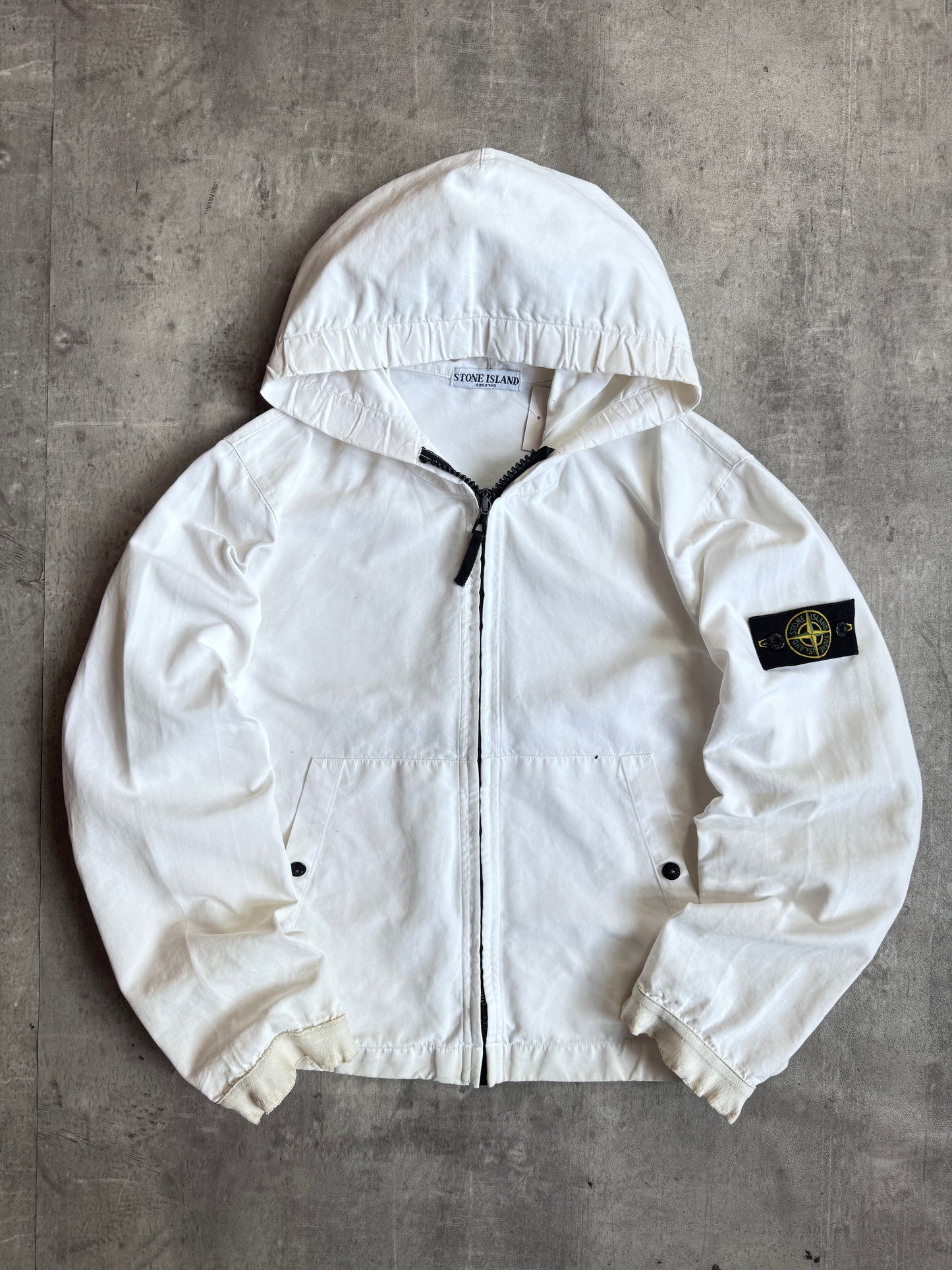 S/S 2006 Stone Island White Cloth Cropped Jacket
