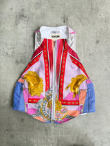 VT Rework: Versace Collage Tie Back Vest Top