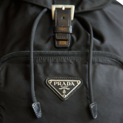 Prada Black Nylon Mini Rucksack