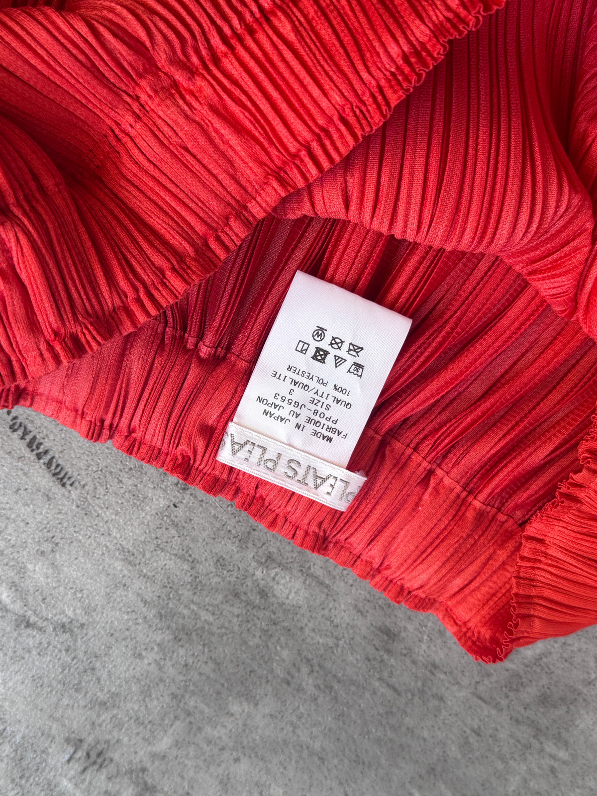 S/S 2010 Issey Miyake Pleats Please Orange Pleated Skirt