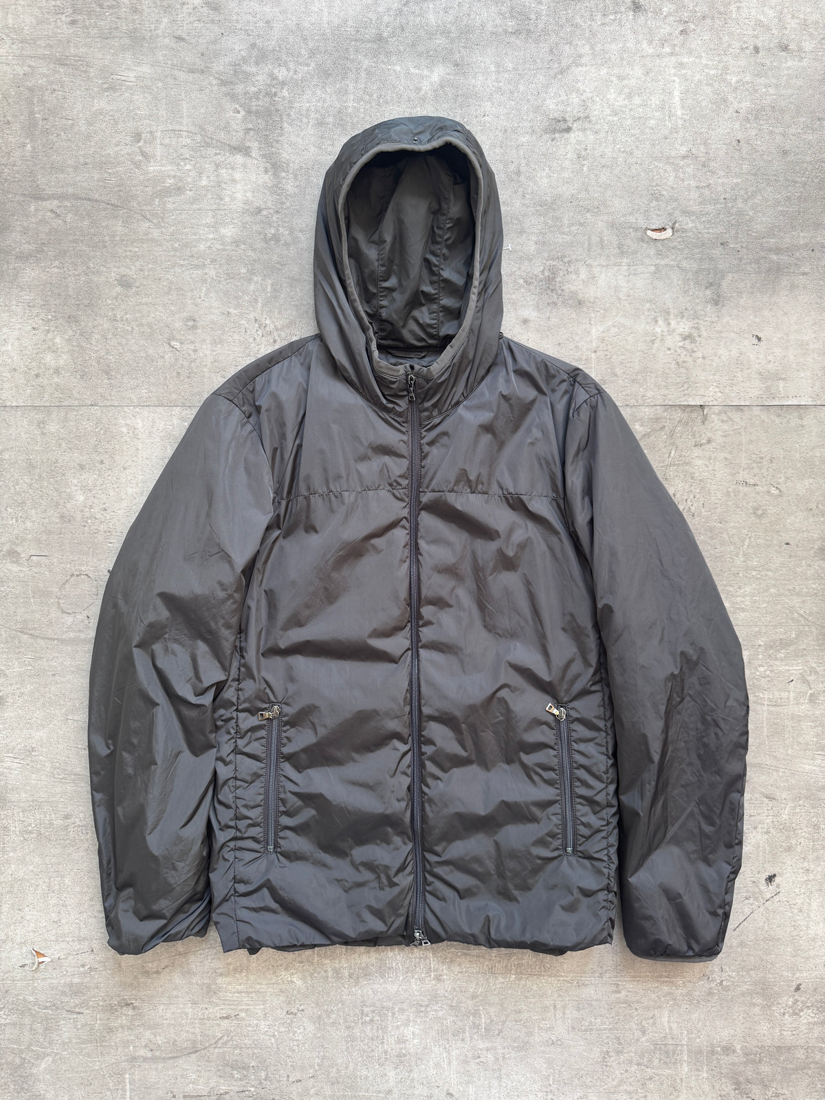 S/S 2005 Prada Sport Technical Padded Petrol Blue Jacket
