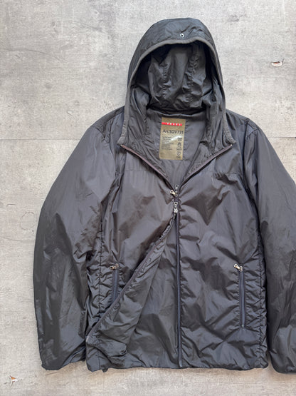 S/S 2005 Prada Sport Technical Padded Petrol Blue Jacket