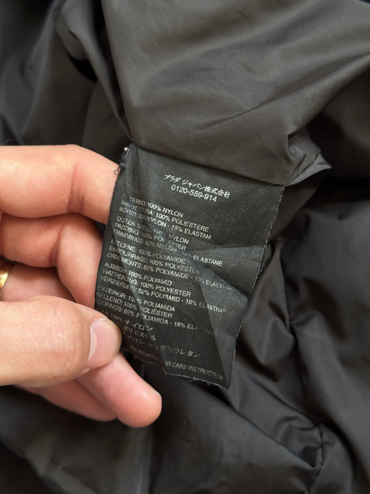S/S 2005 Prada Sport Technical Padded Petrol Blue Jacket