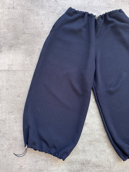 VT Rework: Textured Mesh Navy Oversized Balloon Pants