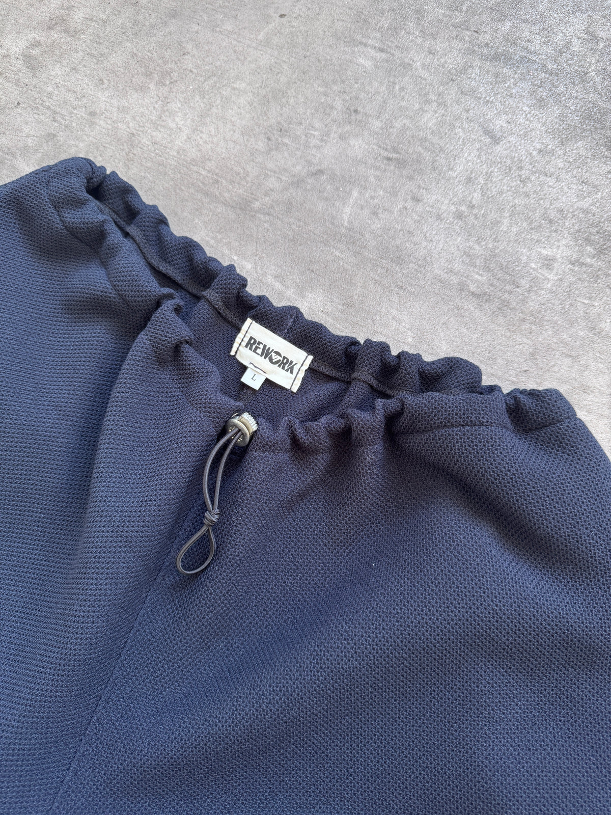 VT Rework: Textured Mesh Navy Oversized Balloon Pants
