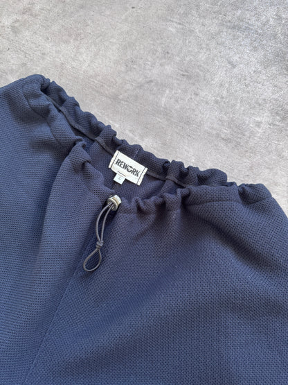 VT Rework: Textured Mesh Navy Oversized Balloon Pants