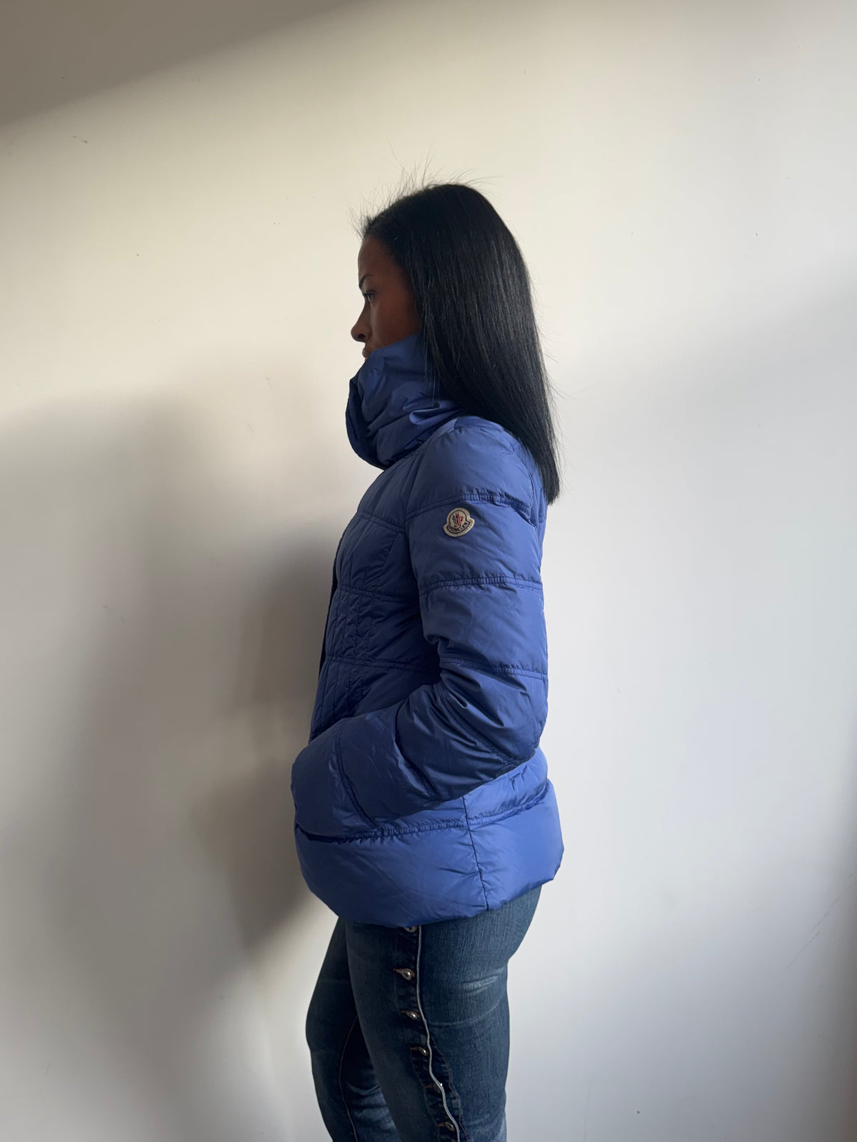 Moncler Oversized Collar Down Quilted Puffer Jacket