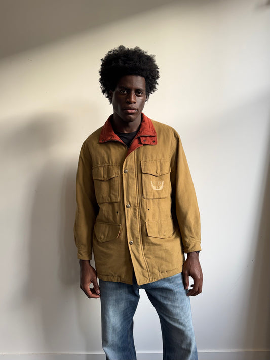 1990's Christian Dior Moleskin Multi-Pocket Field Jacket