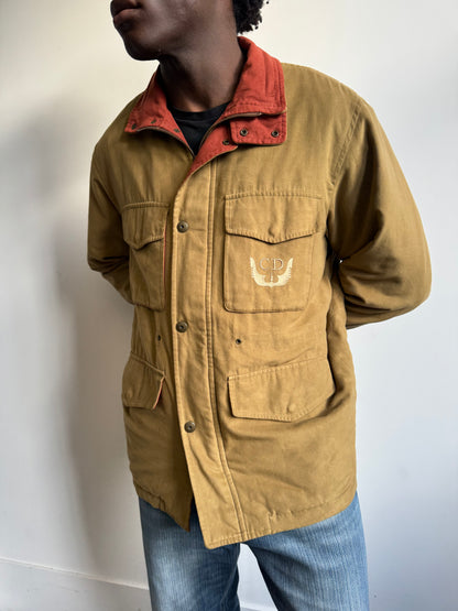 1990's Christian Dior Moleskin Multi-Pocket Field Jacket