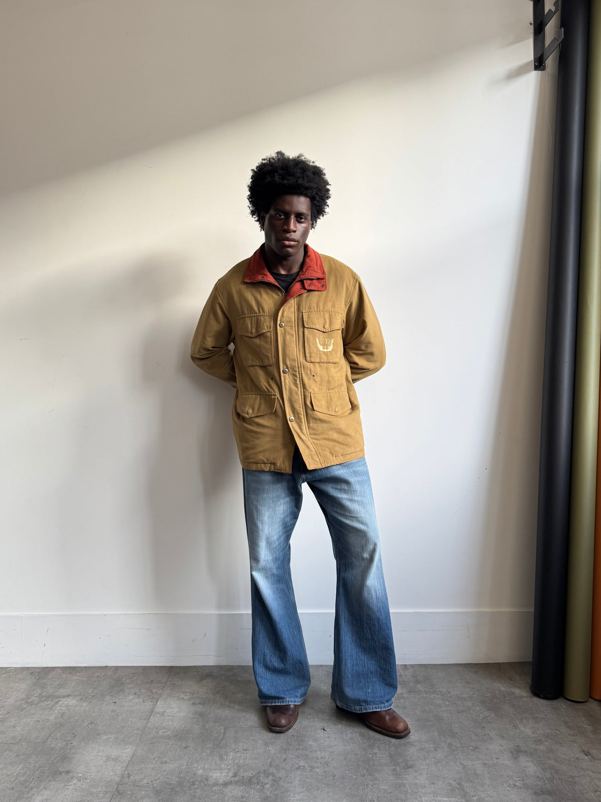 1990's Christian Dior Moleskin Multi-Pocket Field Jacket