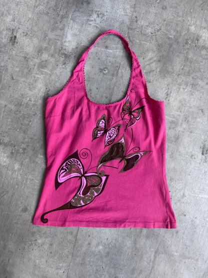 D&G Pink Abstract Collage Cami Top