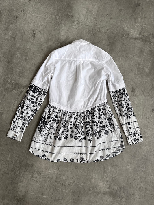 Margiela Layered Hybrid Button Up Top