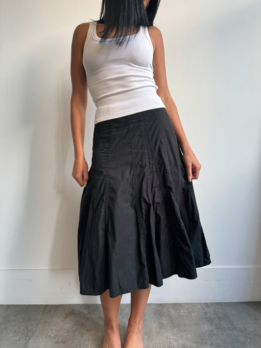 AD2002 Comme Des Garçons Tricot Darted Maxi Skirt