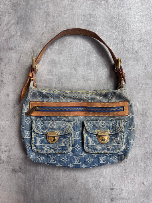 2006 Louis Vuitton Denim Baggy GM Shoulder Bag