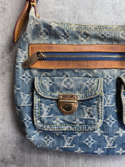 2006 Louis Vuitton Denim Baggy GM Shoulder Bag