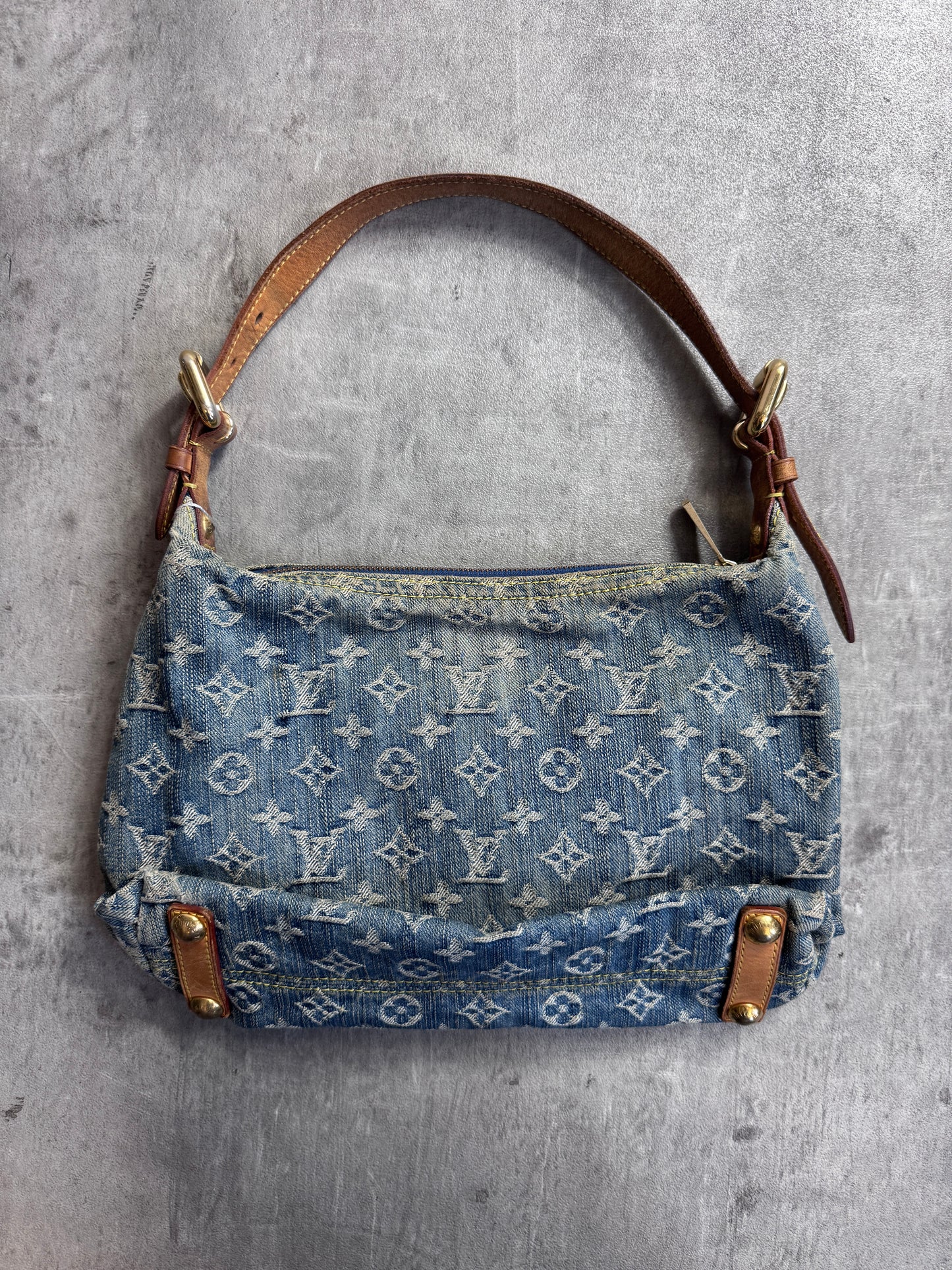2006 Louis Vuitton Denim Baggy GM Shoulder Bag