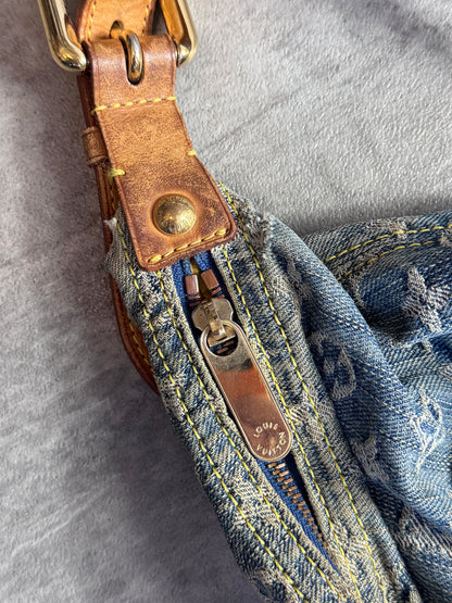 2006 Louis Vuitton Denim Baggy GM Shoulder Bag