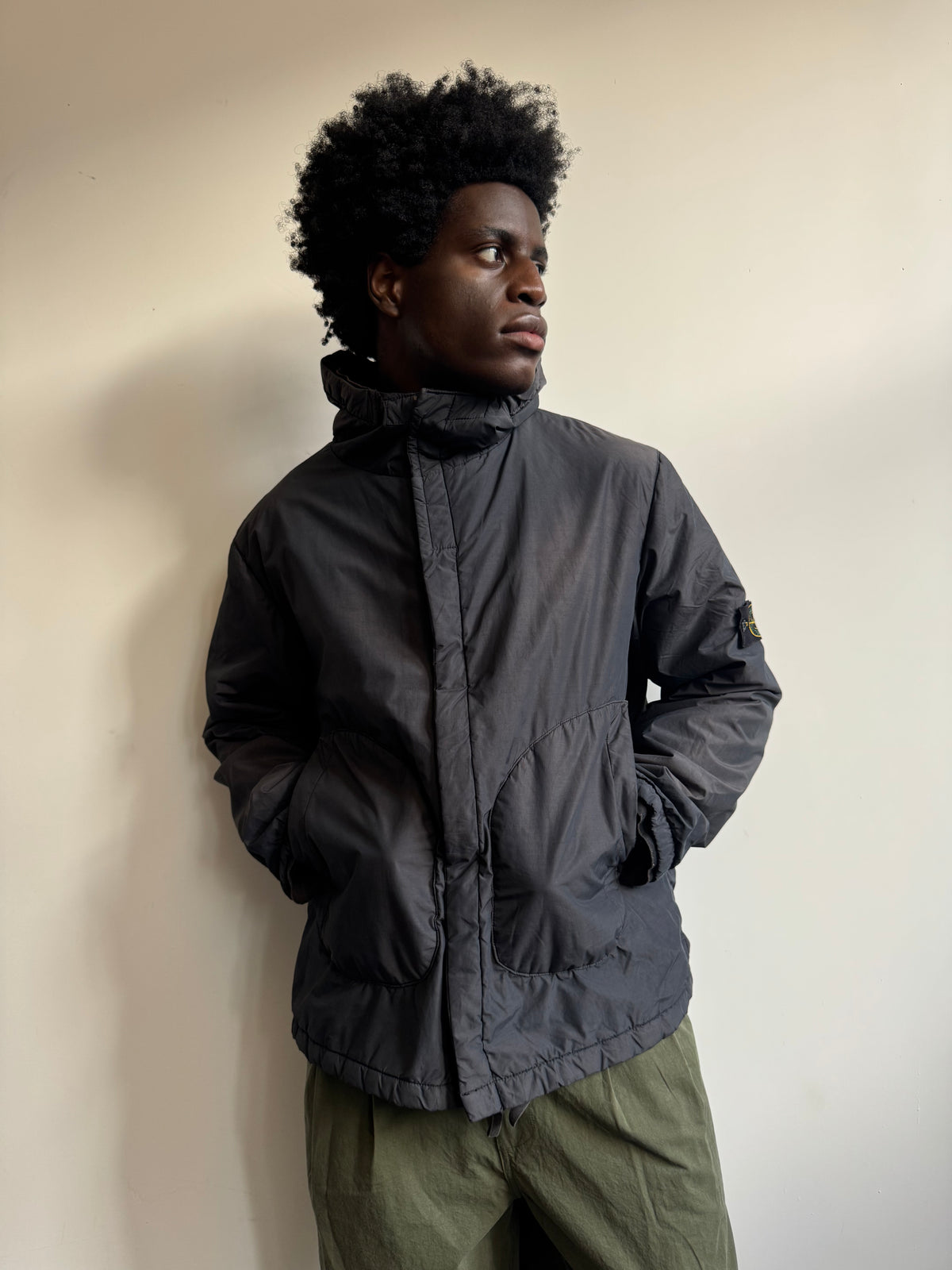 A/W 2001 Stone Island Paul Harvey Lung Pocket Hooded Quilt Jacket