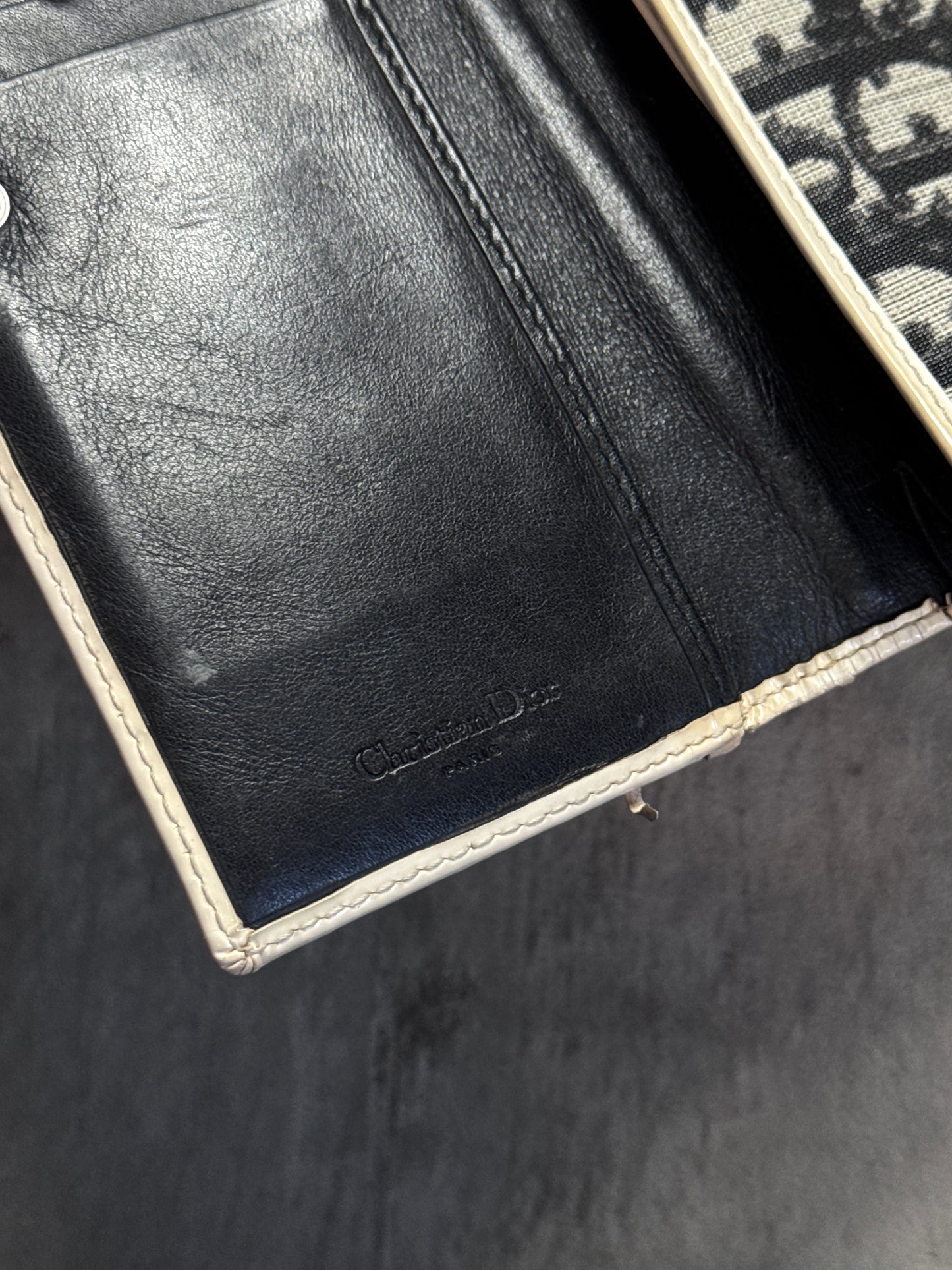 Dior Trotter Coated Canvas Monogram Purse