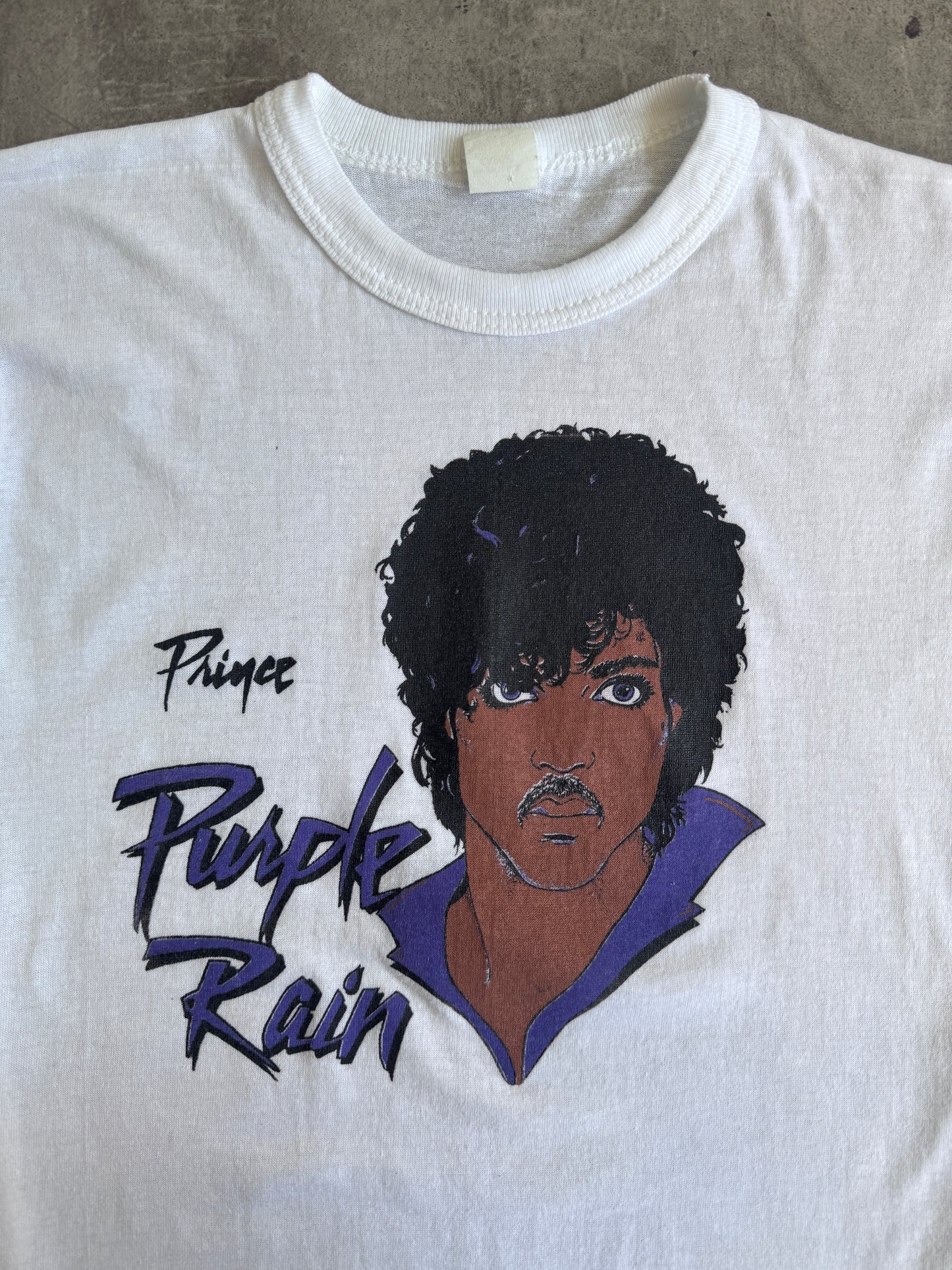 1980's Single Stitch Prince "Purple Rain" Tour Promo Graphic Tee