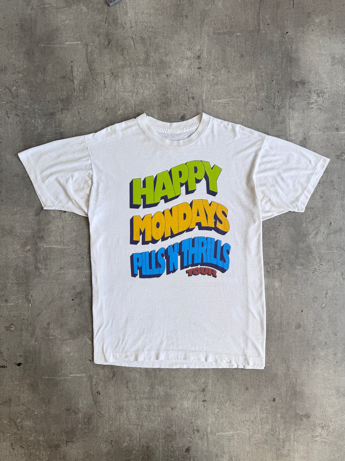1990's Single Stitch Happy Mondays "Pills N Thrills" Tour Graphic Tee