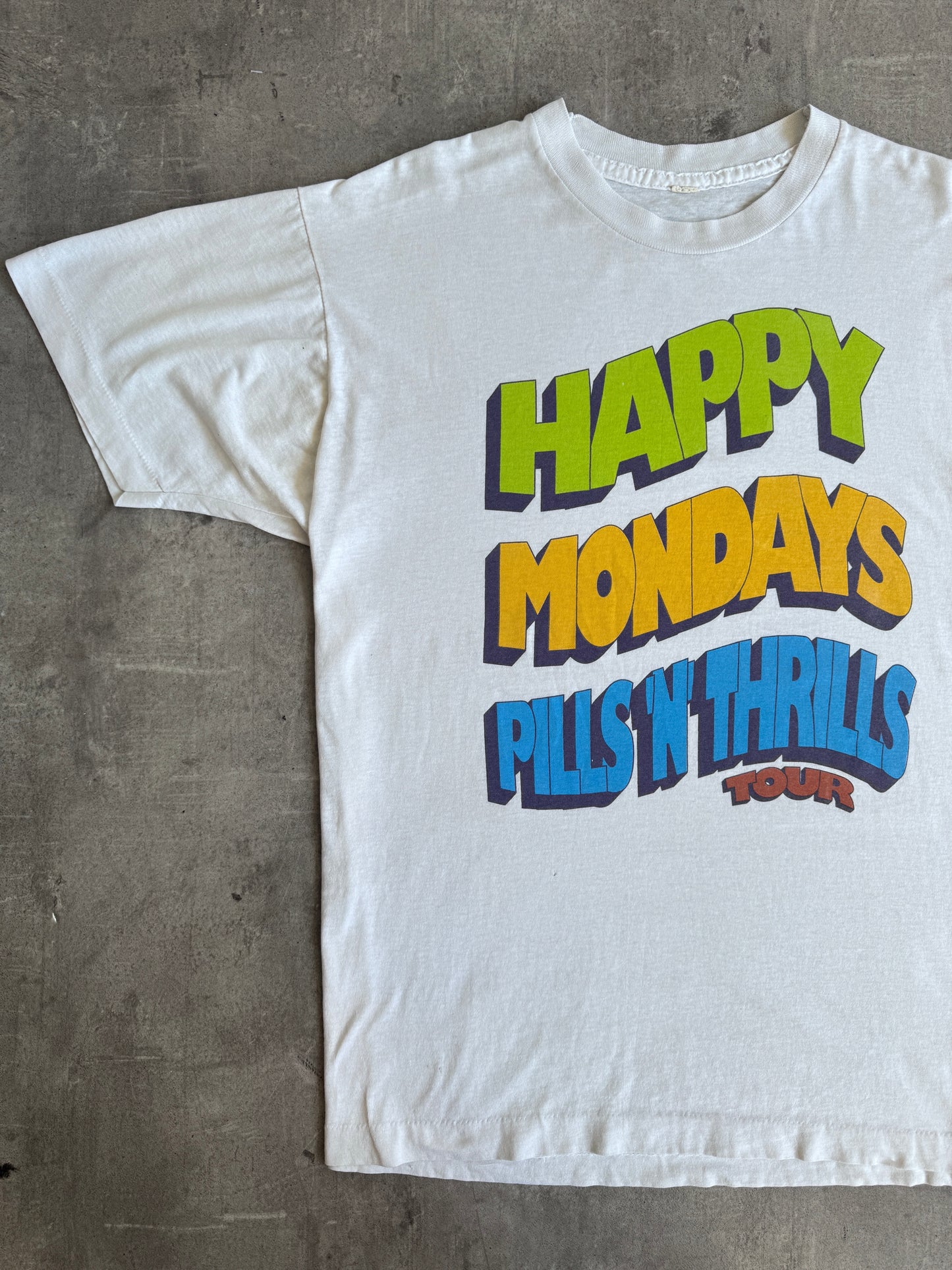 1990's Single Stitch Happy Mondays "Pills N Thrills" Tour Graphic Tee
