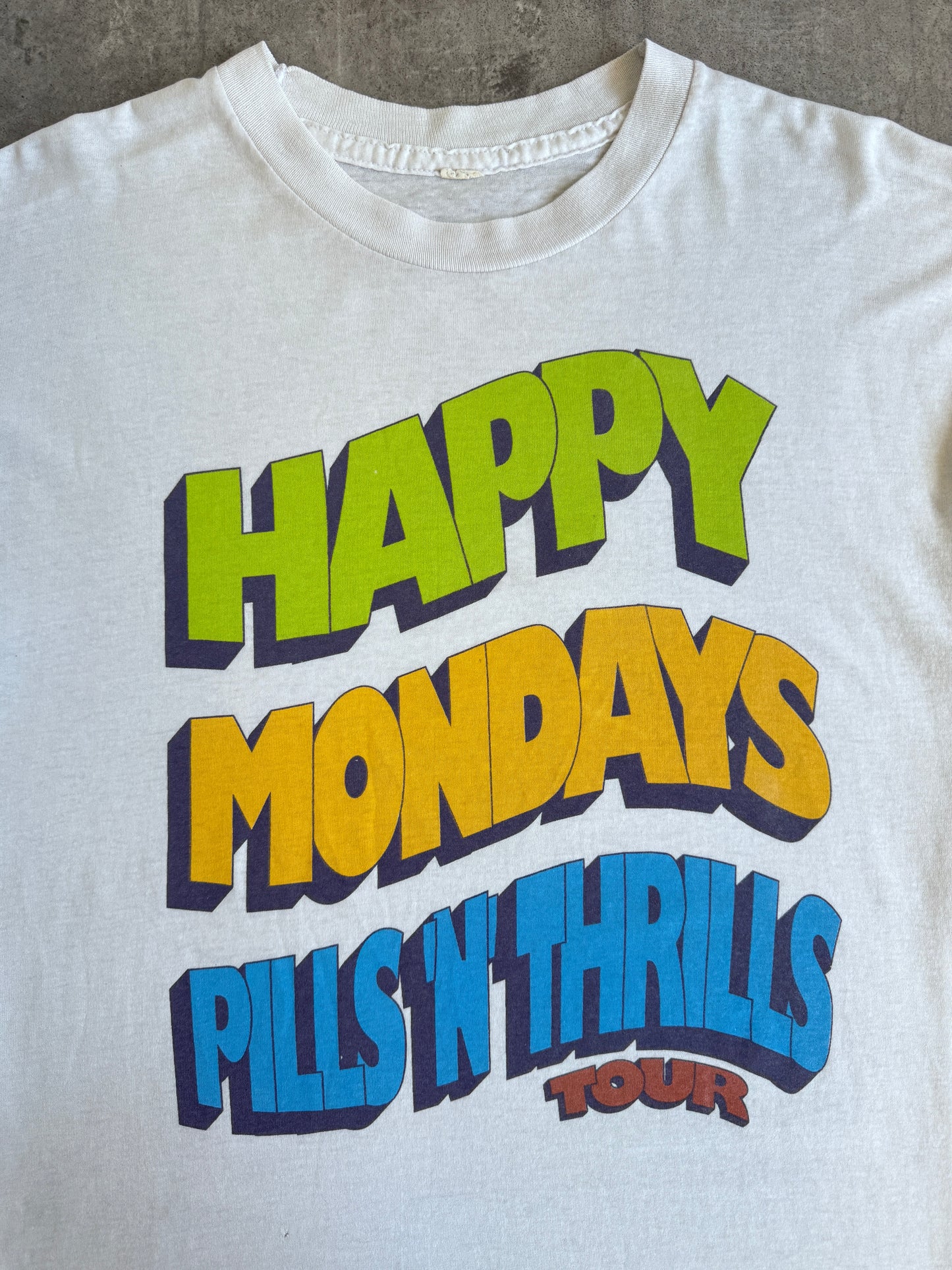 1990's Single Stitch Happy Mondays "Pills N Thrills" Tour Graphic Tee