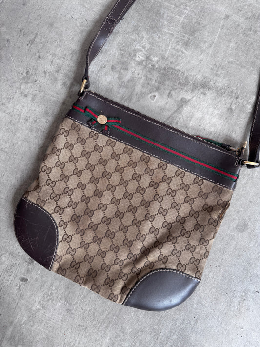 Gucci Monogram Canvas Mayfair Crossbody Bag