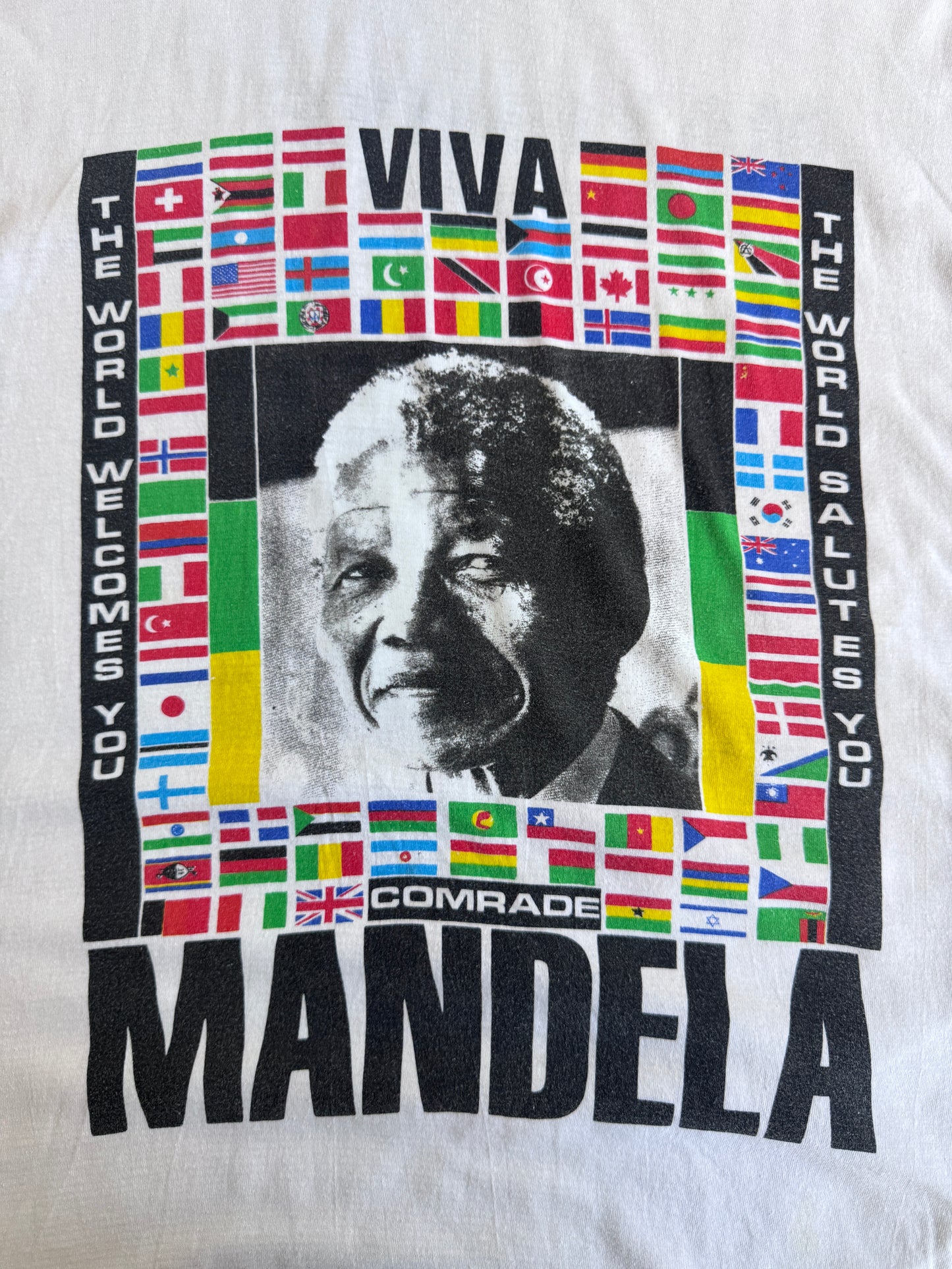 Viva Mandela 'Free Nelson Mandela' Flag Graphic Tee
