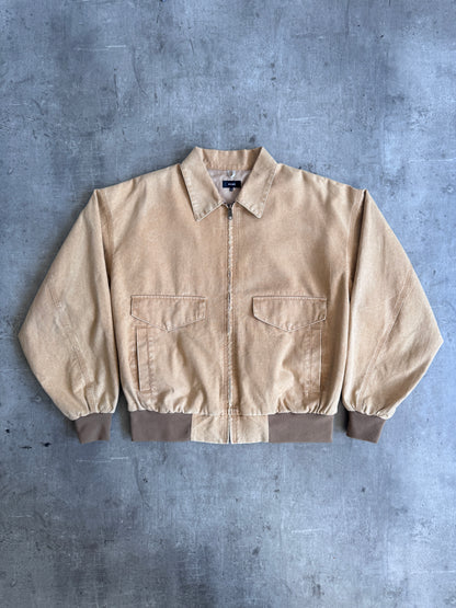 Beams Faded Tan Cotton Blouson Jacket