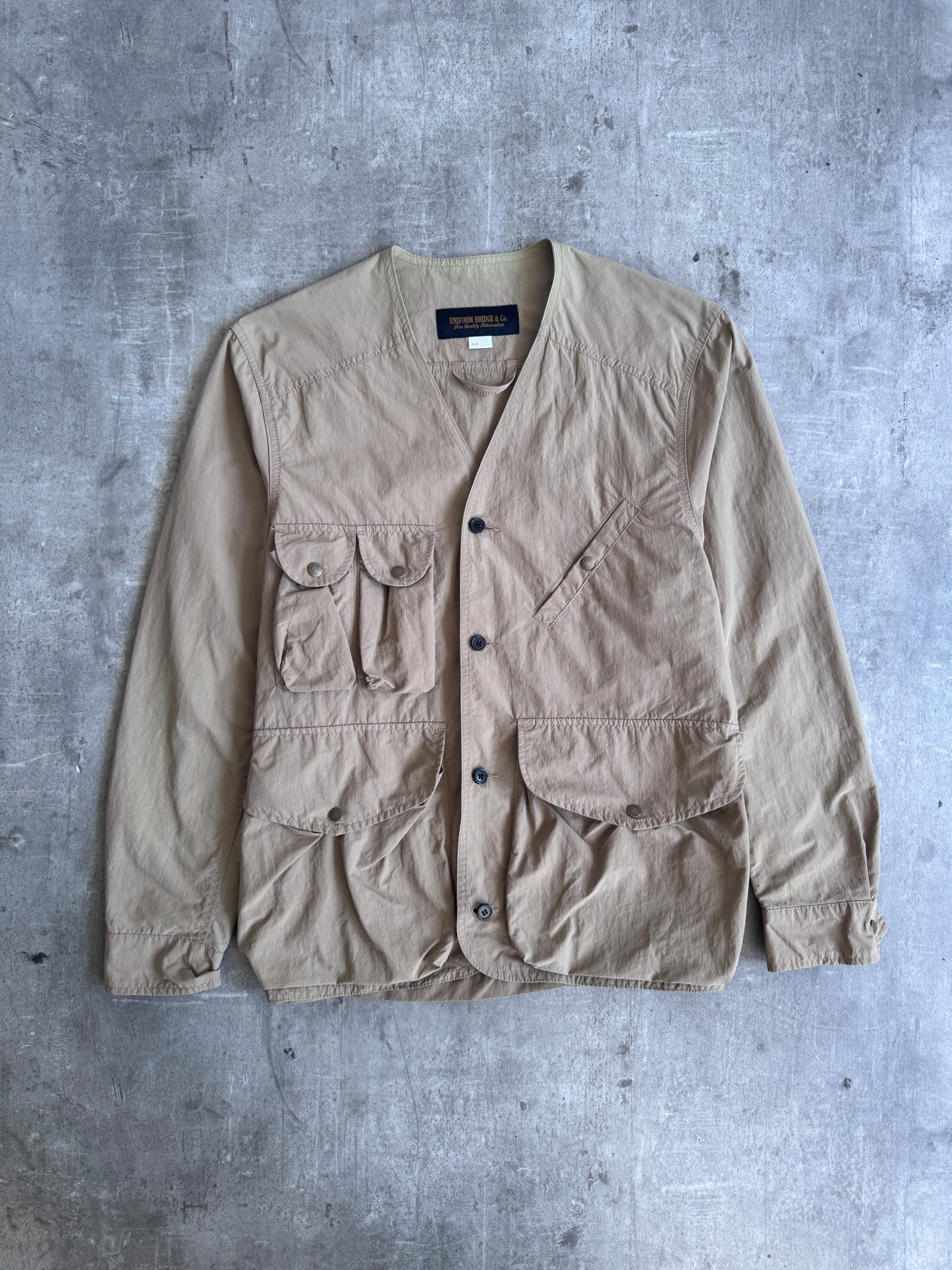 Uniform Bridge & Co Khaki Multipocket Utility Workwear Jacket