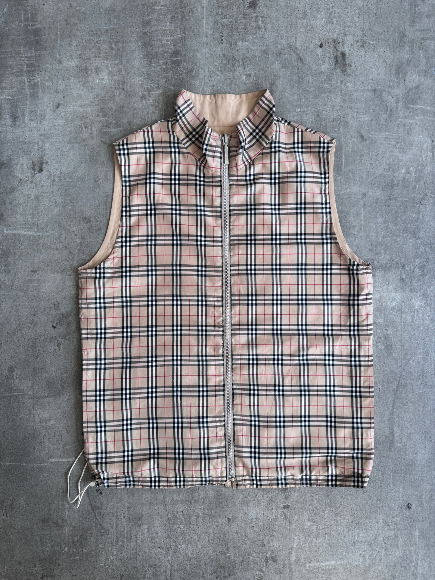 Burberry London Polyester Nova Check Reversible Gilet