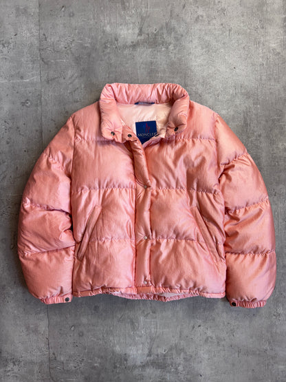 1990's Moncler Grenoble Salmon Pink Down Puffer Jacket