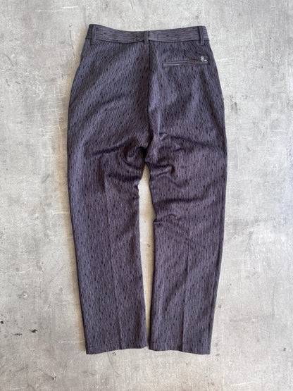 1990's Versace Salt & Pepper Fleck Pleated Trousers
