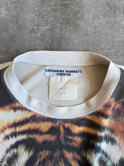 S/S 1997 Katharine Hamnett Tiger Print Jersey Top