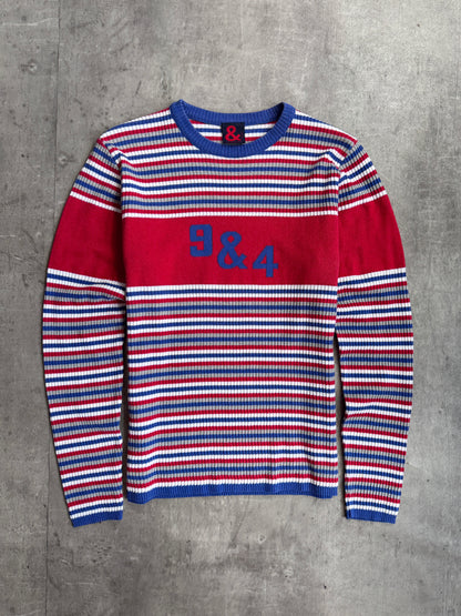 D&G Multi Stripe Knitted Crewneck Sweater